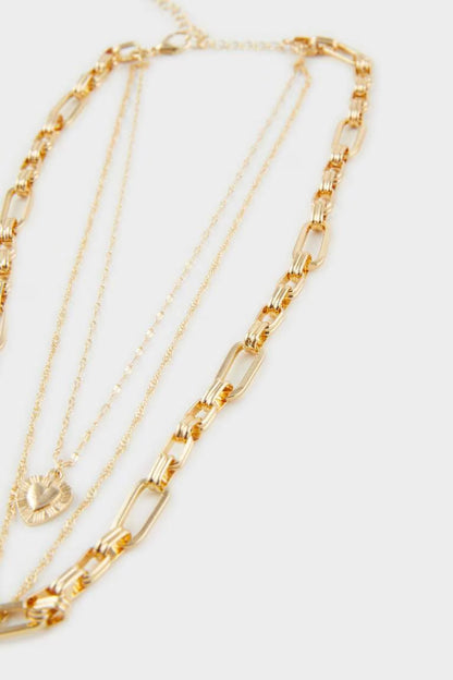 Woman Gold Y Necklace - -