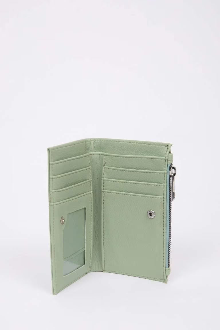 Woman Faux Leather Wallets - -