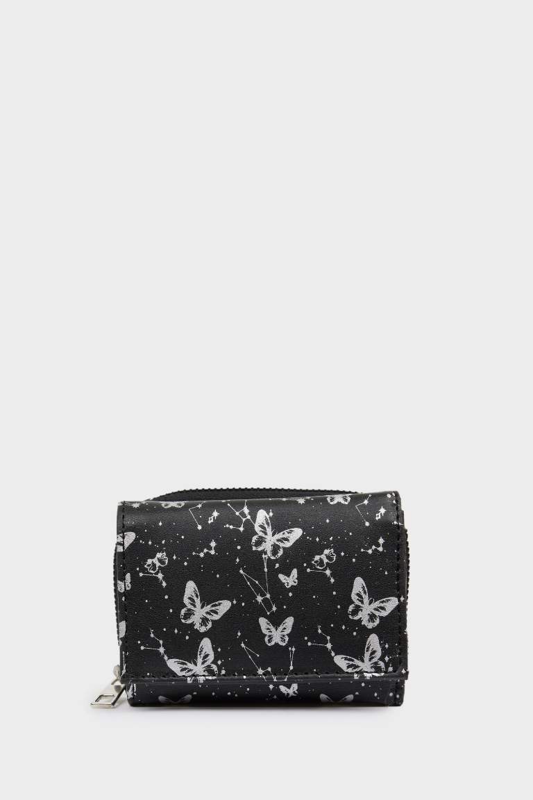 Woman Faux Leather Wallets - - Black