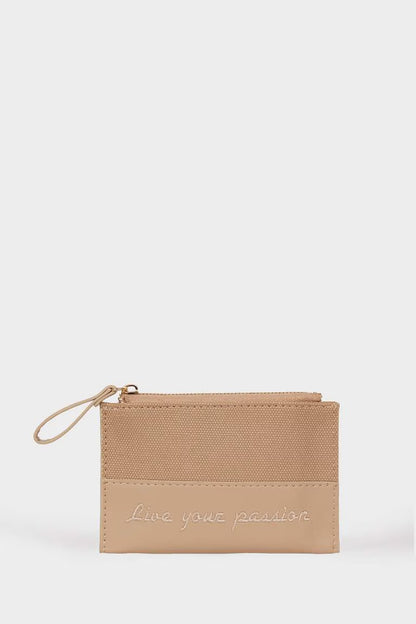 Woman Faux Leather Wallets - - Beige