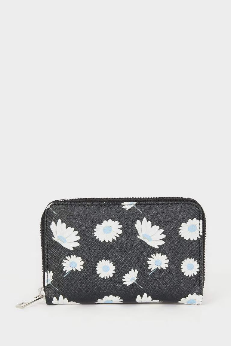 Woman Faux Leather Wallets - - Floral