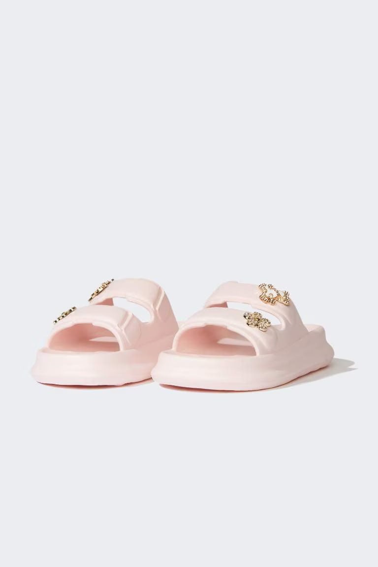 Woman Flat Sole Eva Slippers - - Pink