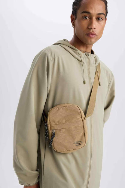 Crossbody Bag - - Beige