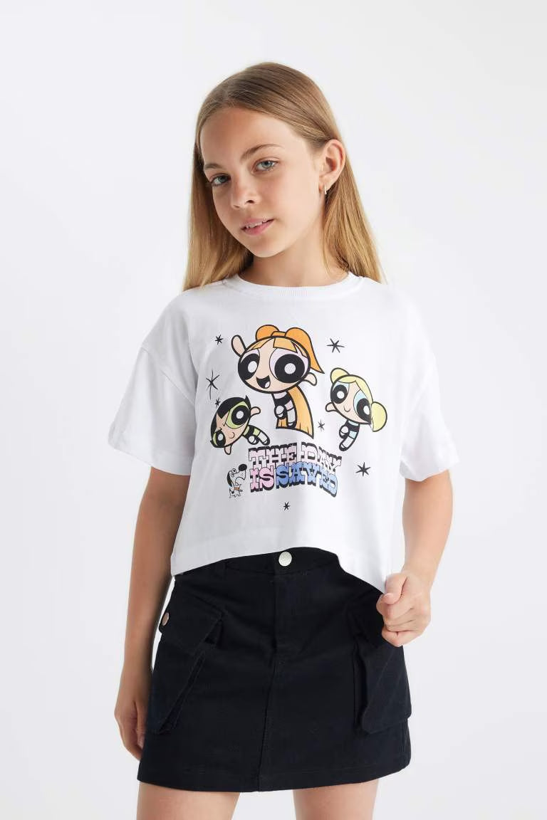 Girl PowerPuff Girls Short Sleeve T-Shirt - -