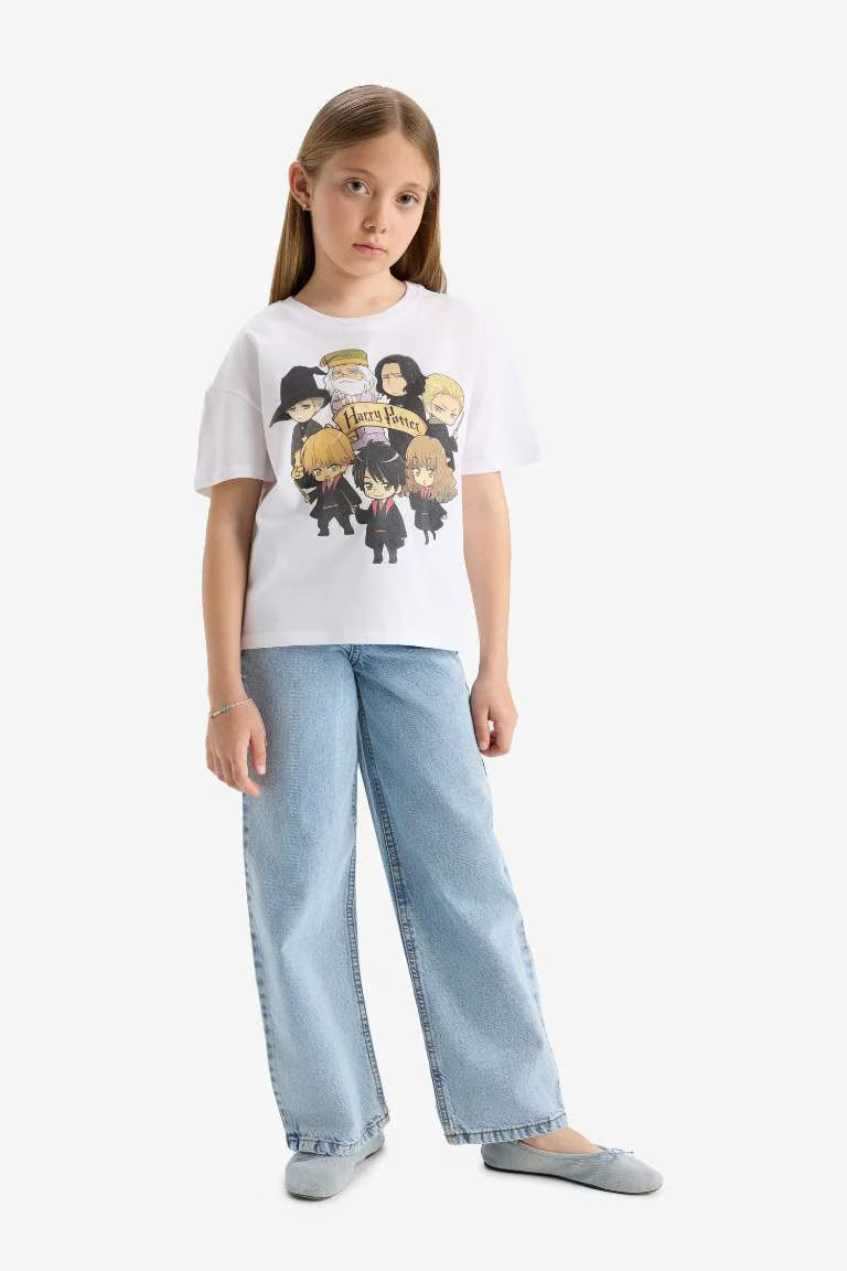 Girl Harry Potter Relax Fit Crew Neck T-Shirt - -