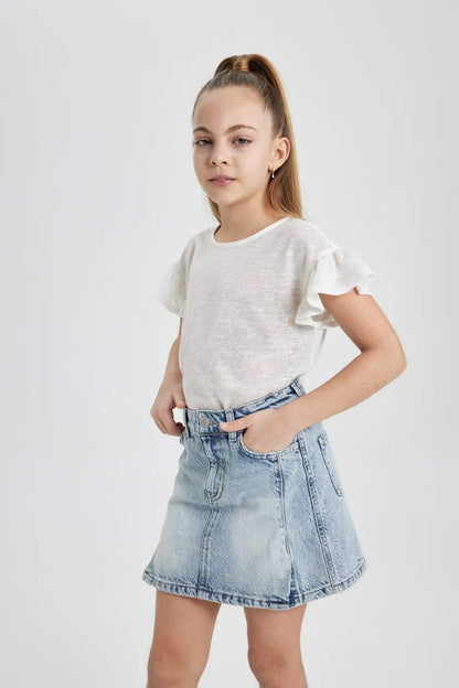 Girl Short Sleeve T-Shirt - -