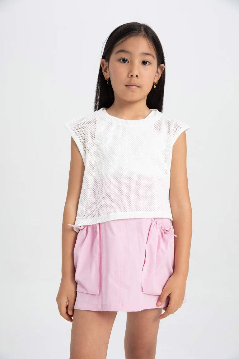 Girl Crop Top - - Ecru