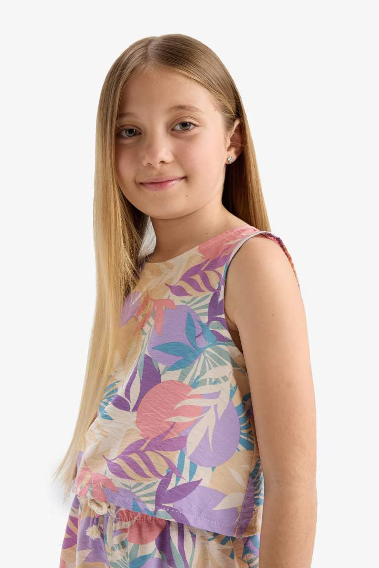 Girl Short Sleeve Blouse - -
