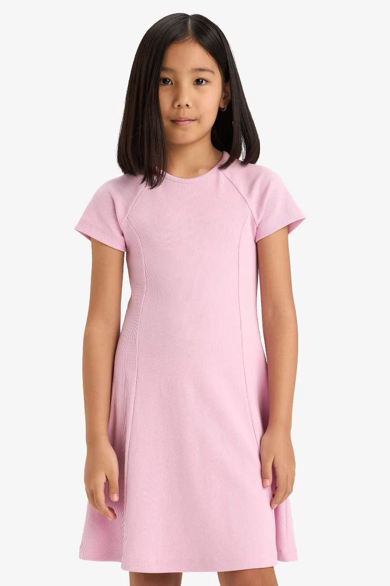 A Cut Camisole Knitted Dress - - lavender