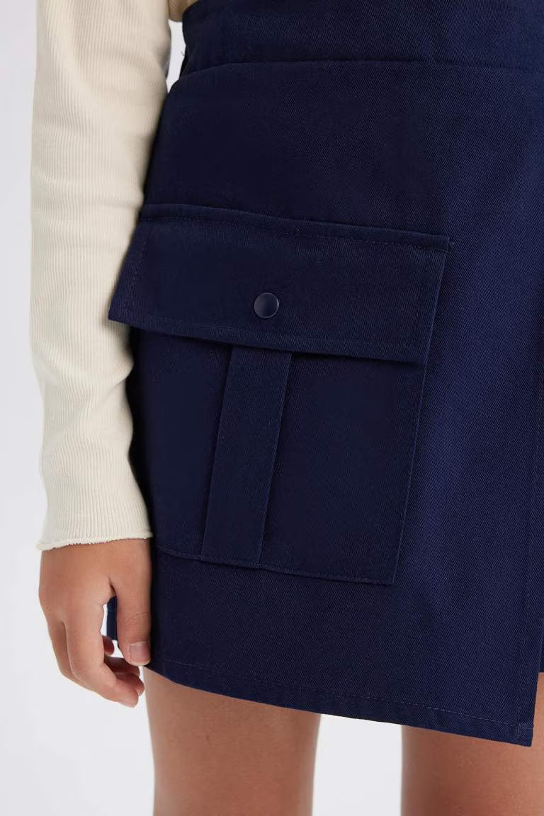 Girl Gabardine Skirt - -