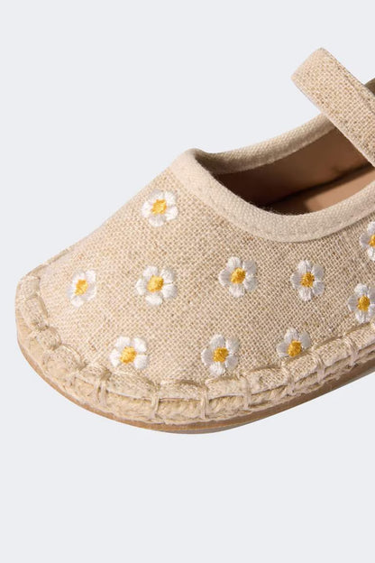 Girl Flat Sole Espadrille Shoes - -