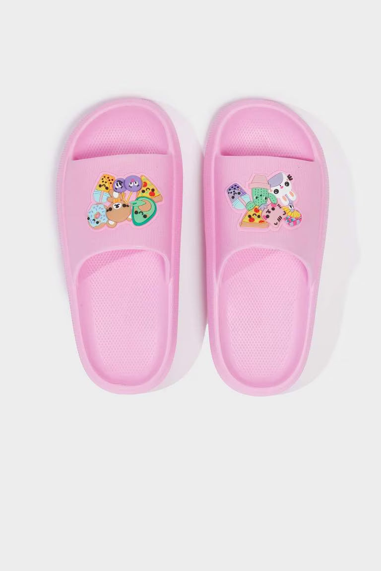 Girl Flat Sole Eva Slippers - -