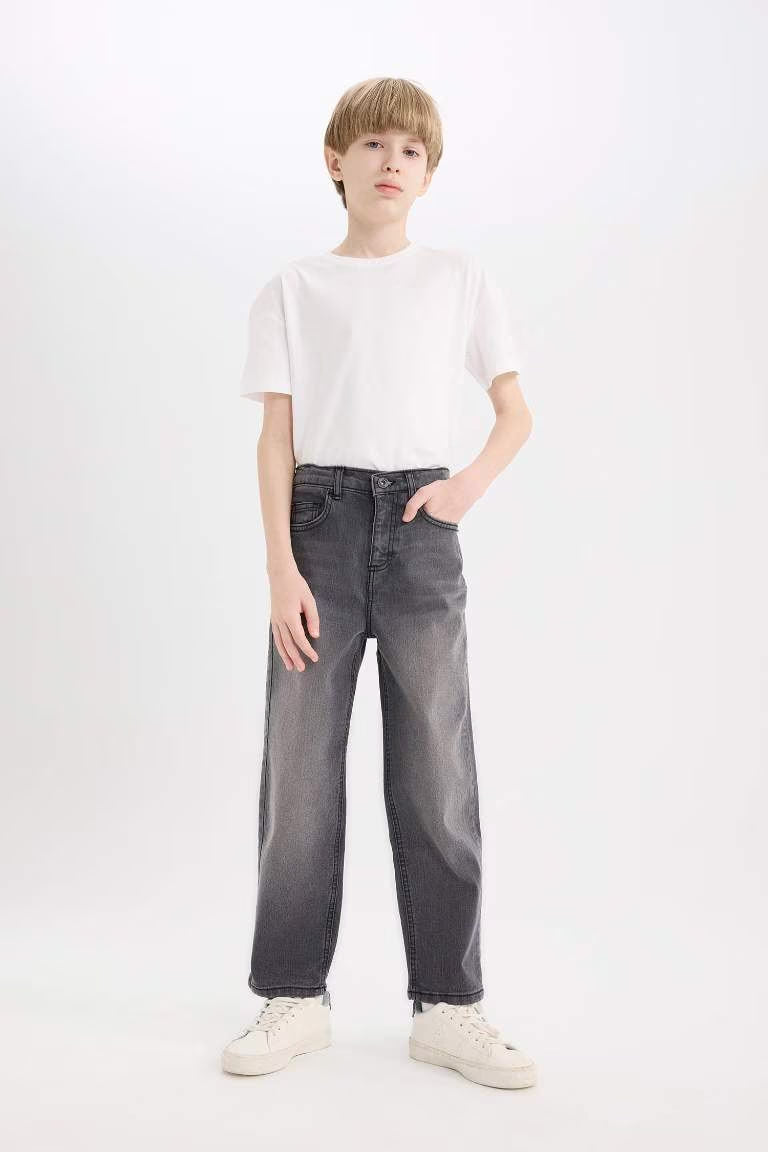 Boy Loose Fit Straight Leg Jeans - -