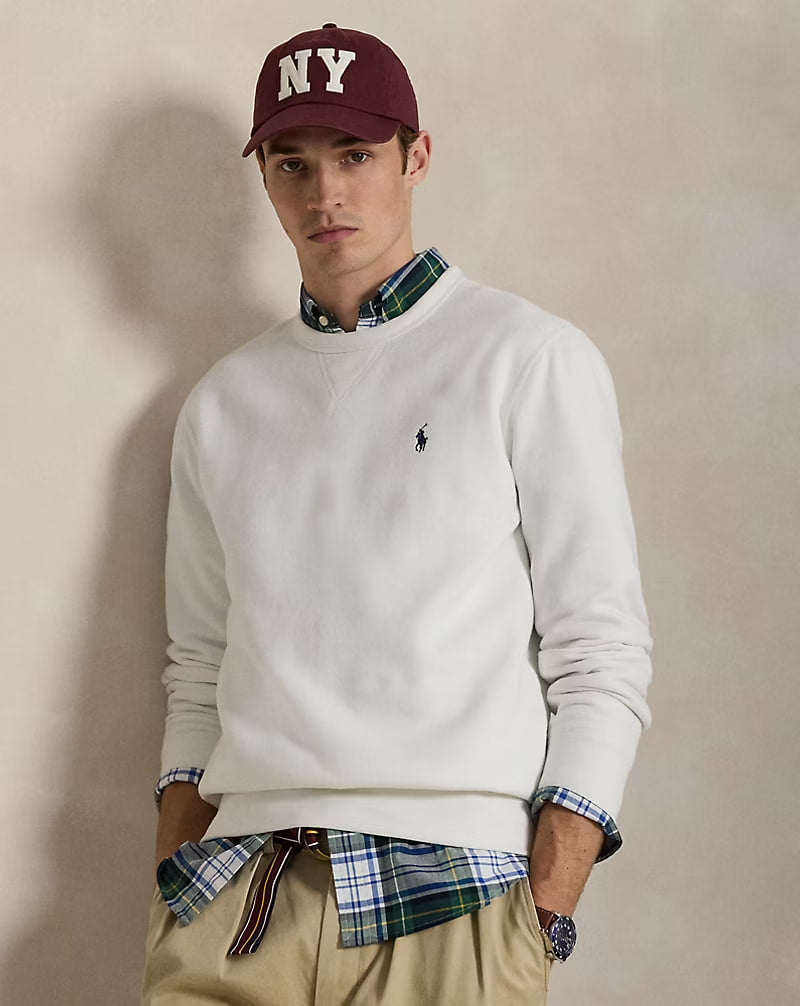 The RL Fleece Sweatshirt - - White