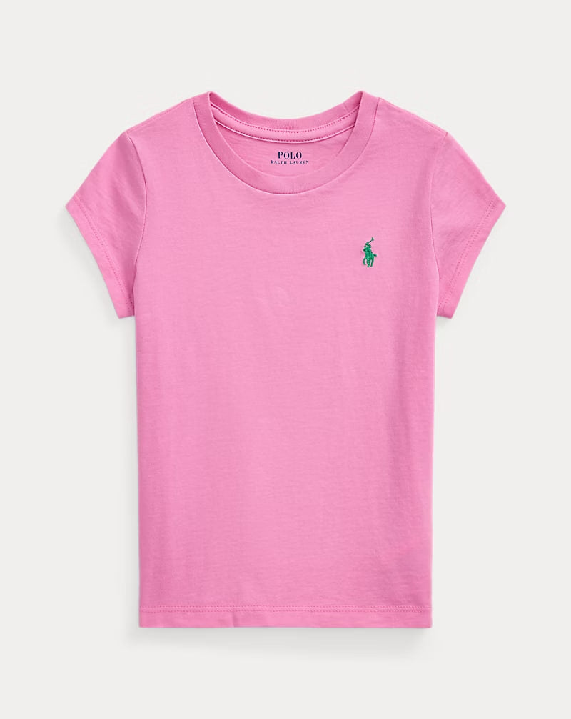 Cotton Jersey Tee 2-6 - - Laguna Pink