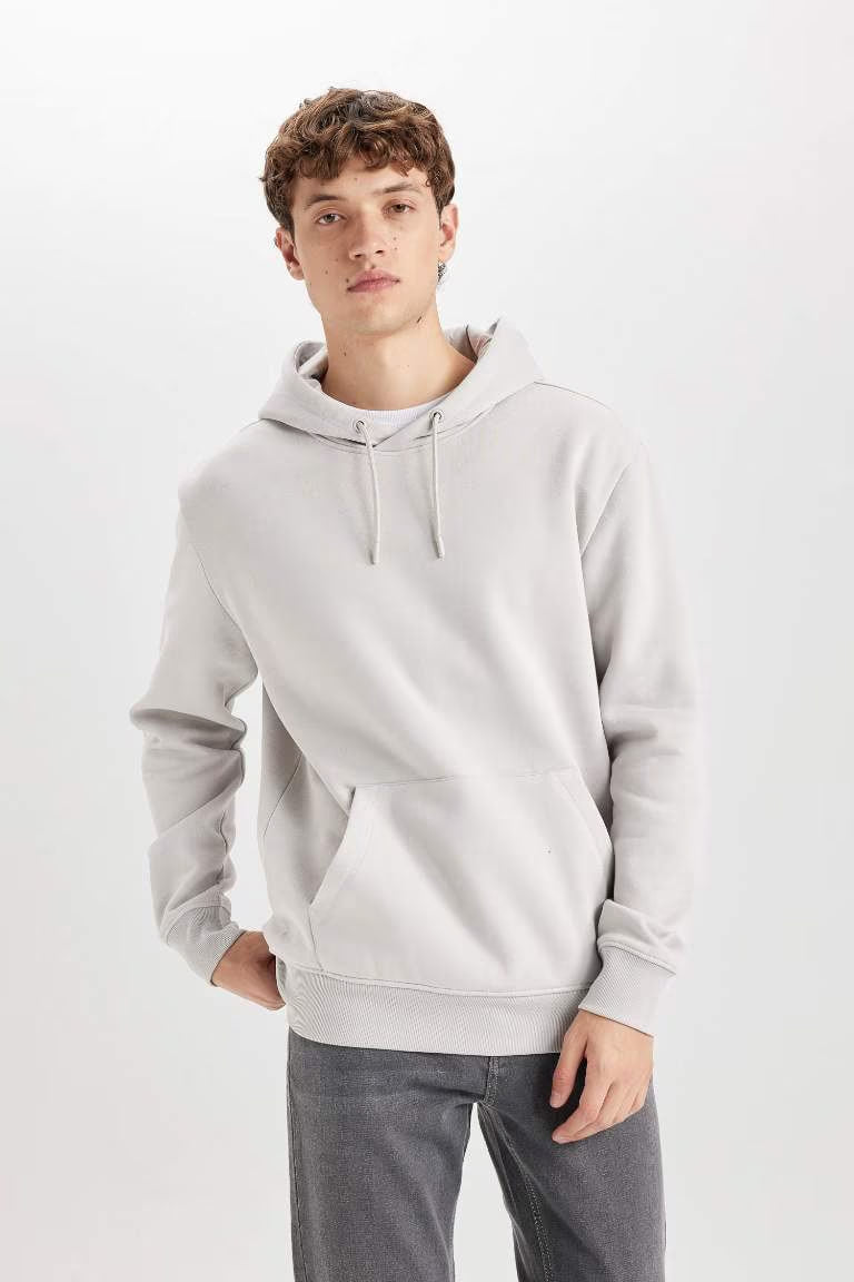 Regular Fit Long Sleeve Sweatshirt - - Heather