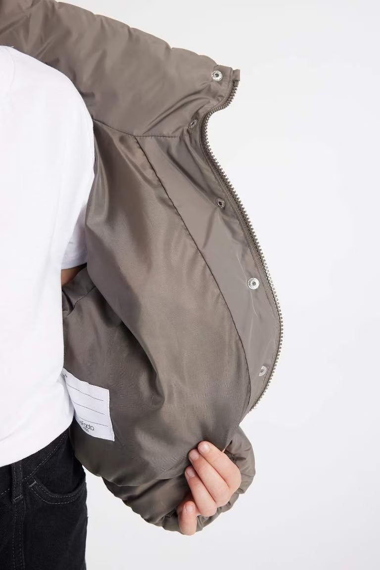 Girl Waterproof Puffer Jacket - -