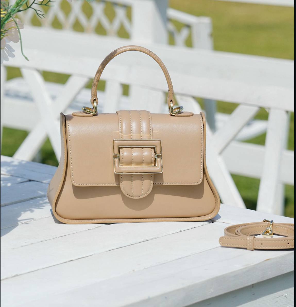 Women bag - - Beige