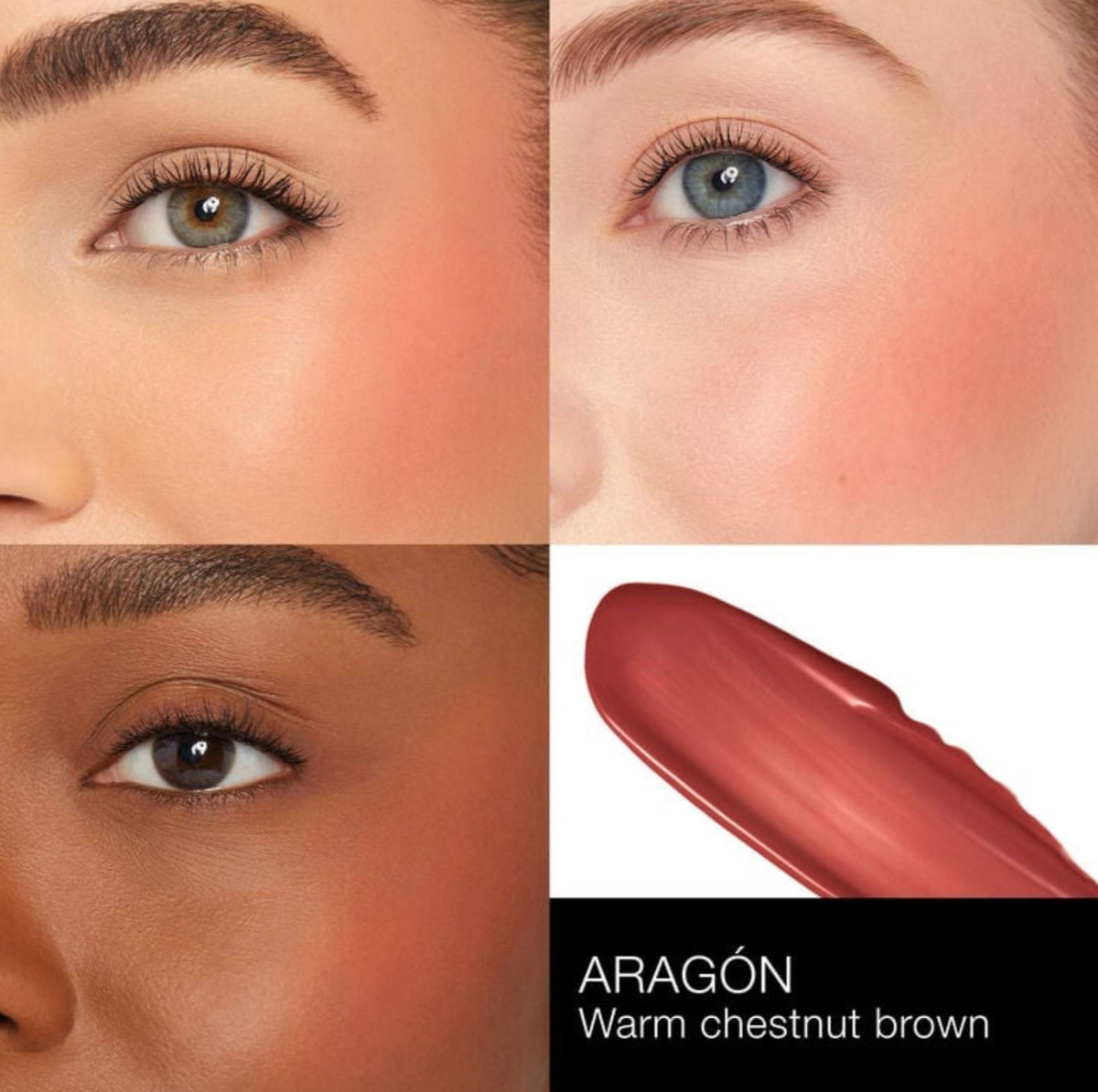 NARS Afterglow Liquid Blush - - Aragón (Warm chestnut brown)