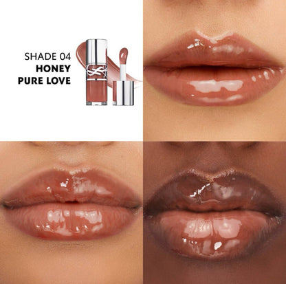 Yves Saint Laurent Loveshine Plumping Lip Oil Gloss - - 04 Honey Pure Love