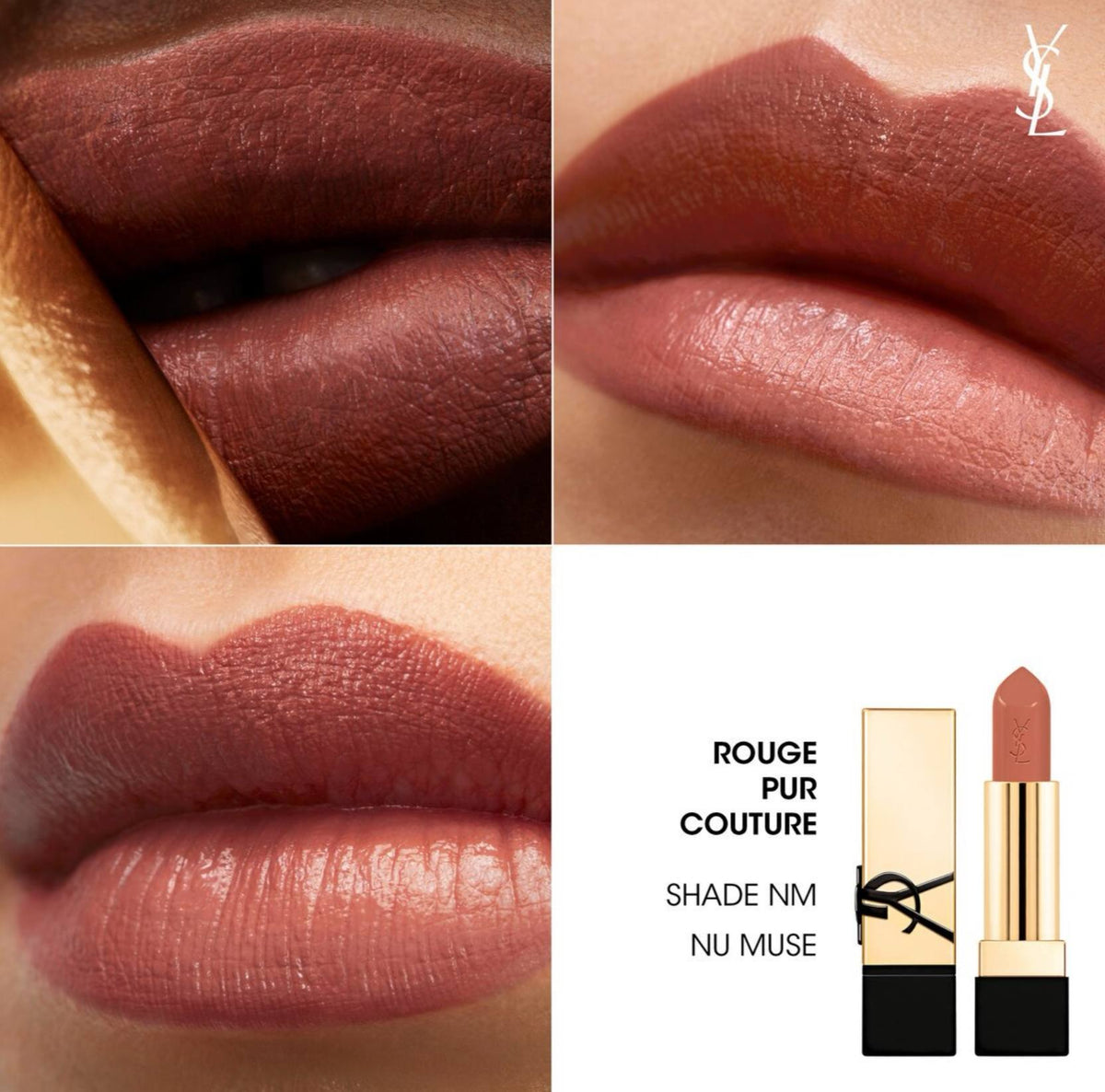 YVES SAINT LAURENT Rouge Pur Couture Caring Satin Lipstick - -