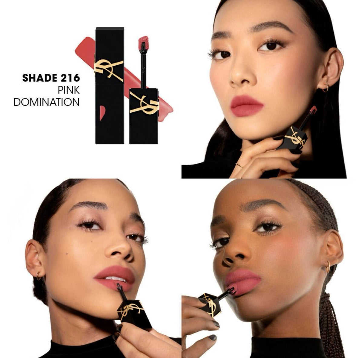 YVES SAINT LAURENT The Inks Blurring Matte Liquid Lip Stain - - 216 Pink Domination