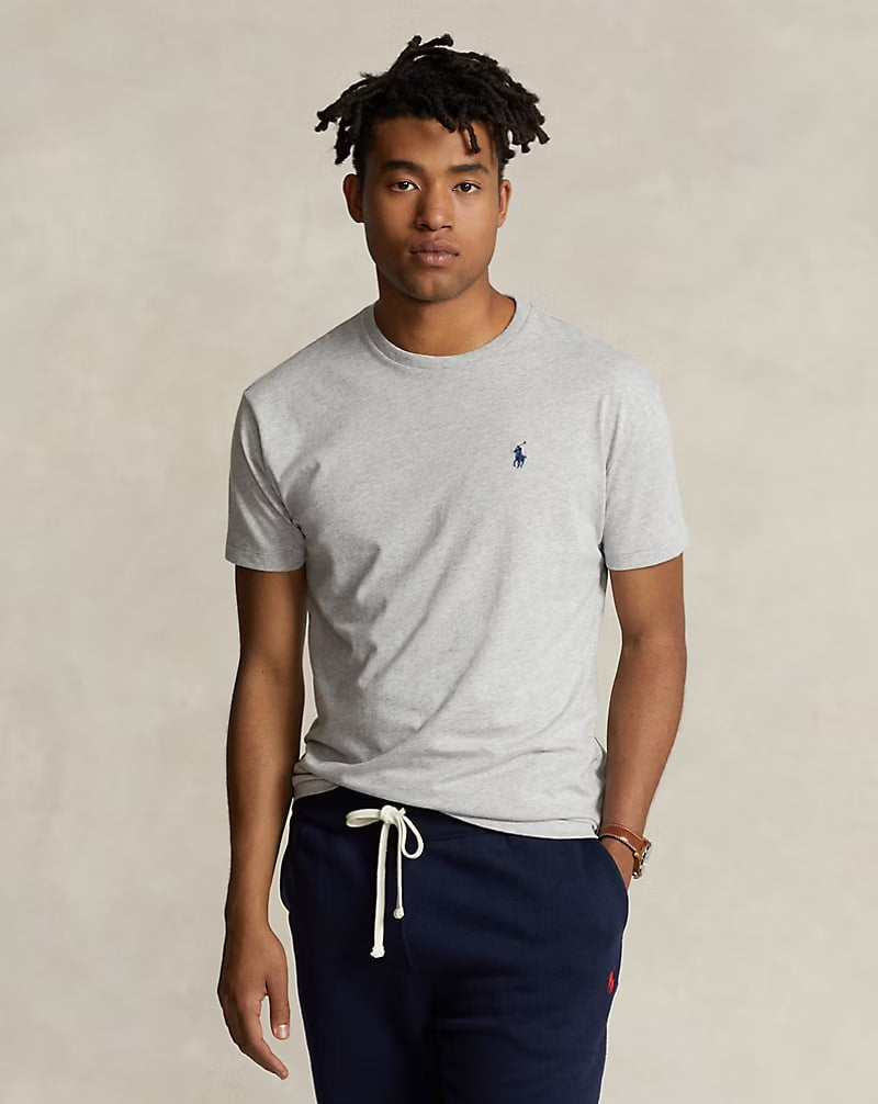 Jersey Crewneck T-Shirt - - Heather