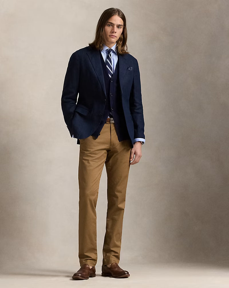 Stretch Chino Pant – slim Fit - - Honey Brown