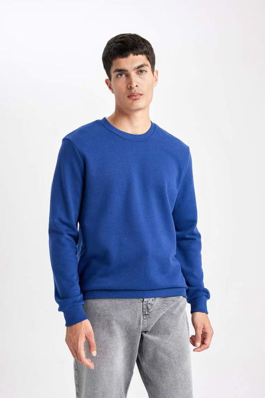 Regular Fit Sweatshirt - - Blue