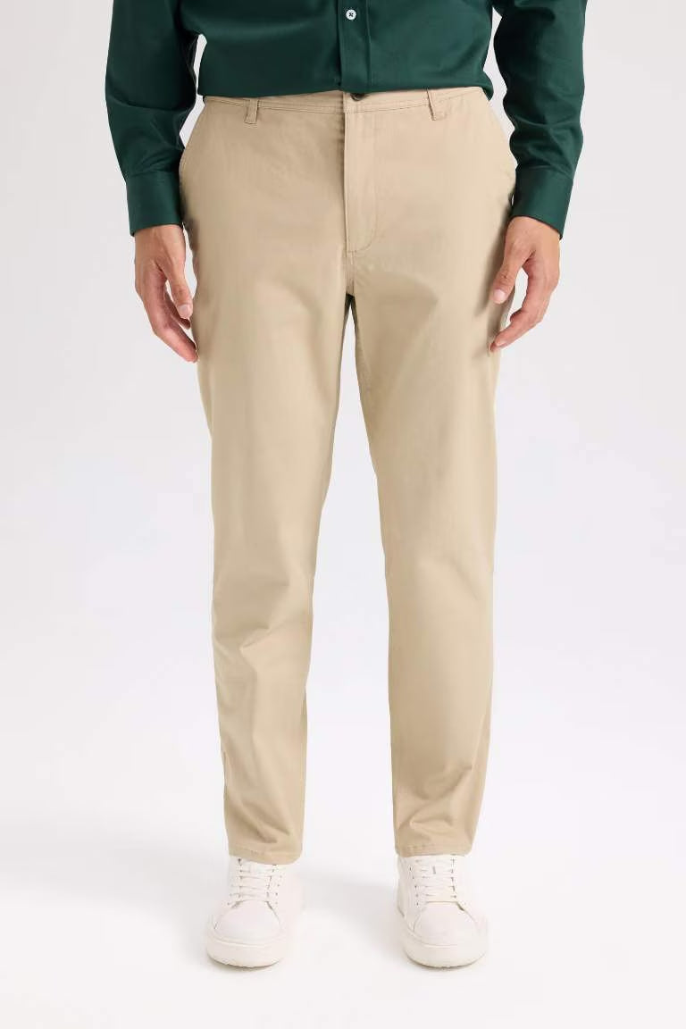 Regular Hem Trousers - - Sand