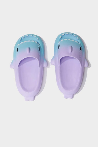Girl High Sole Shark Eva Slippers - -
