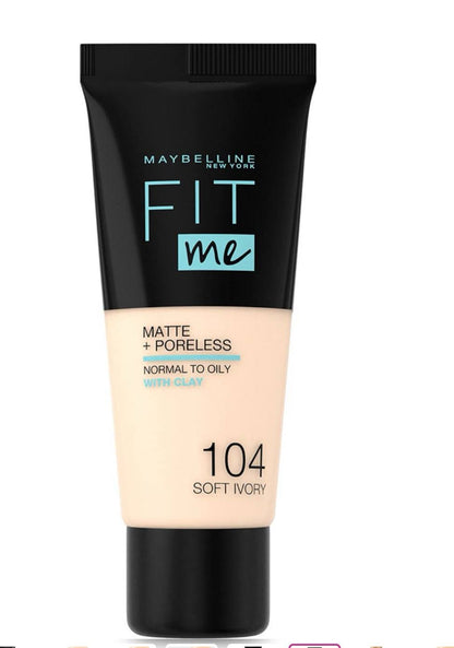 Maybelline Fit Me Matte + Poreless Foundation - - 104
