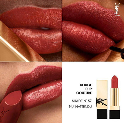 YVES SAINT LAURENT Rouge Pur Couture Caring Satin Lipstick - -