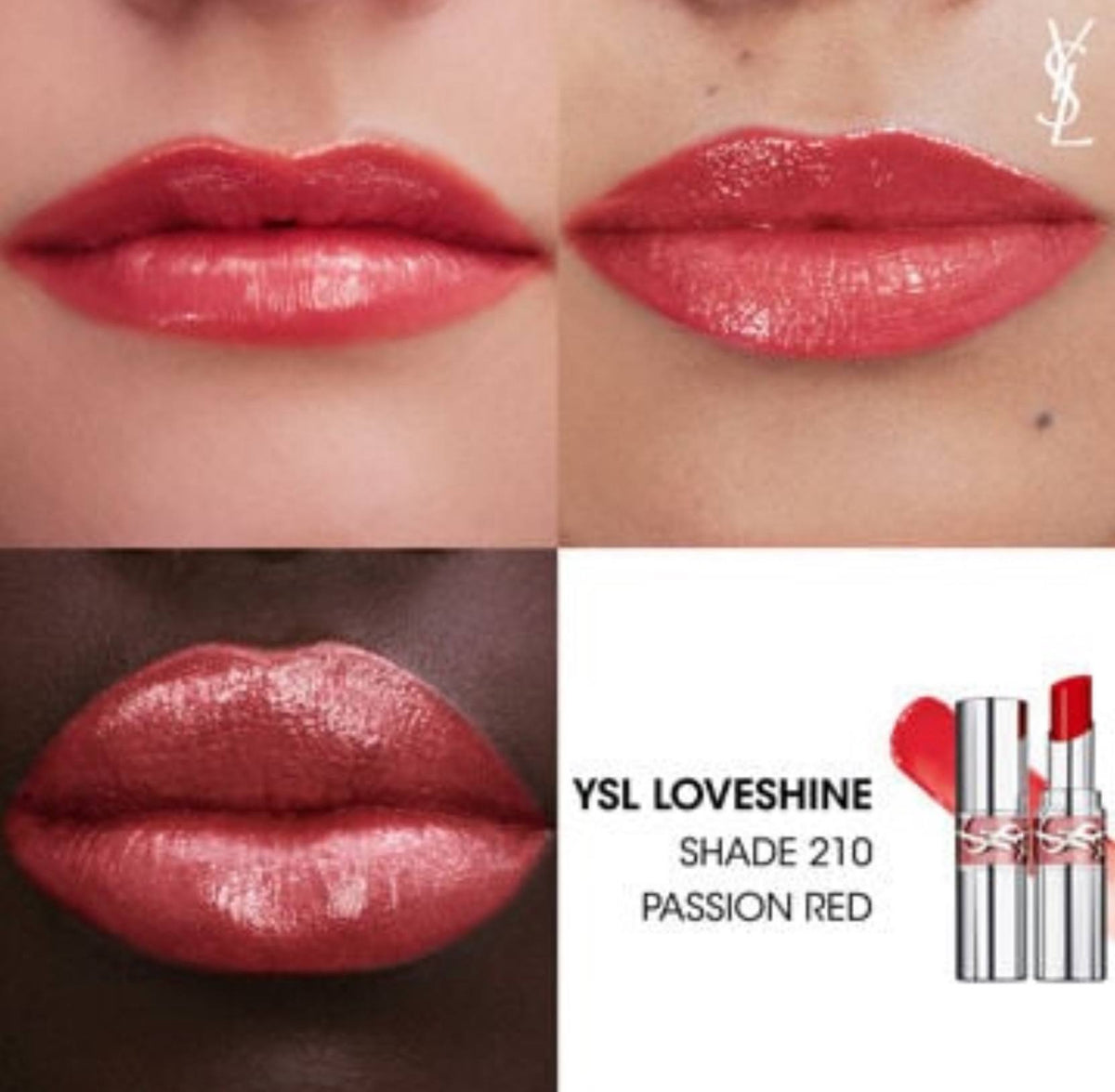 YVES SAINT LAURENT Loveshine High Shine Lipstick - - 210 Passion Red