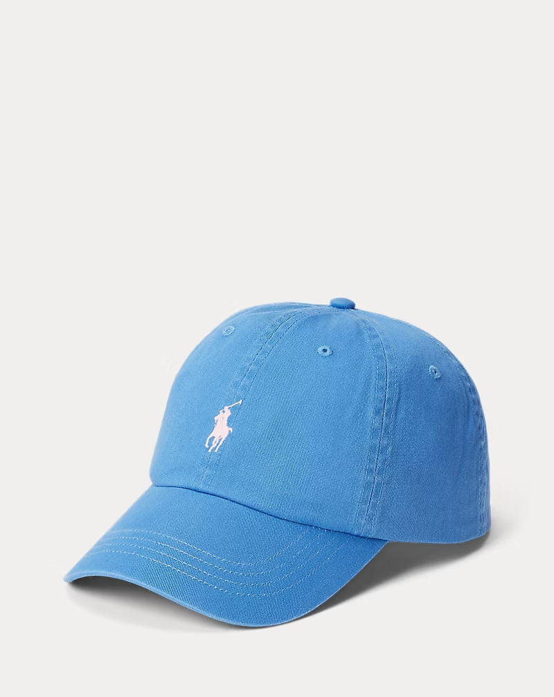 The Iconic Cotton Chino Ball Cap - - Pond blue