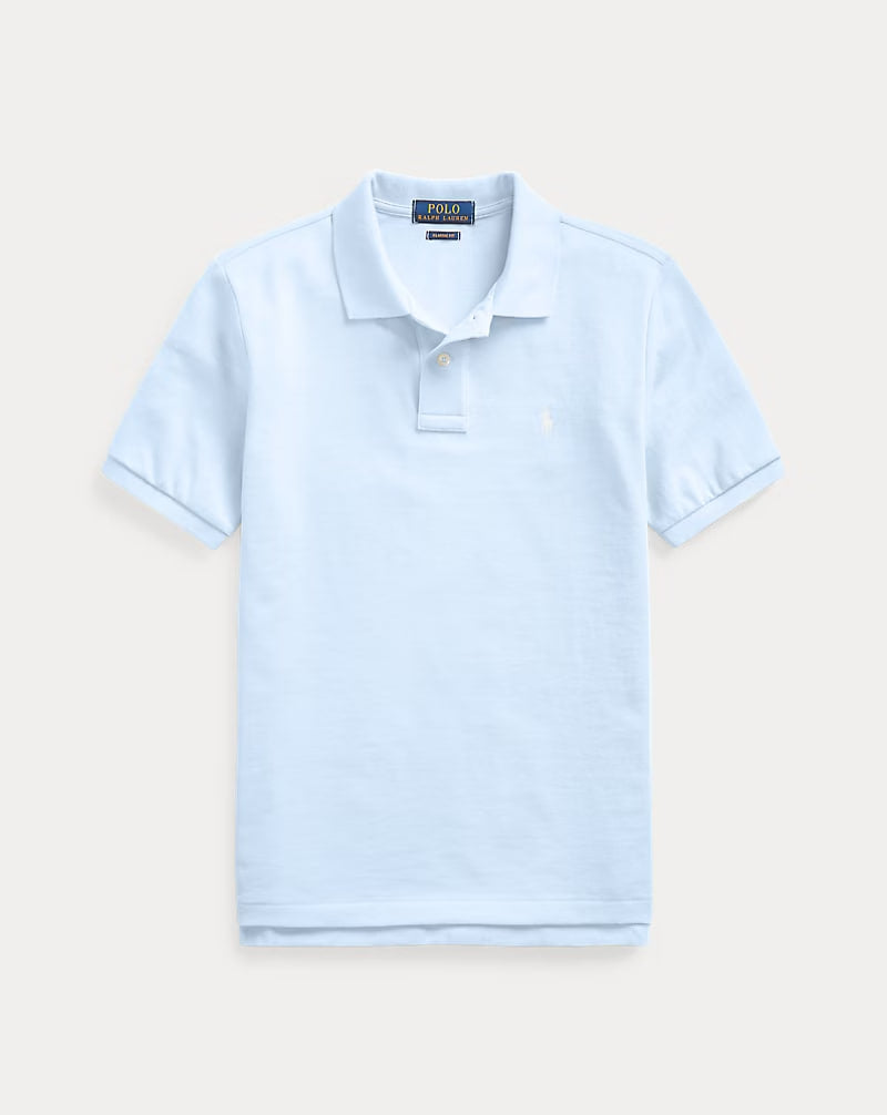 The Iconic Mesh Polo Shirt 8-20 - - sky