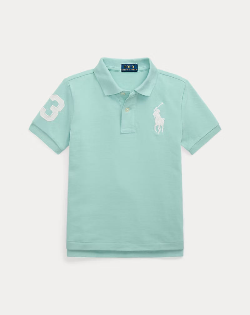 Big Pony Cotton Mesh Polo Shirt 2-7 - -