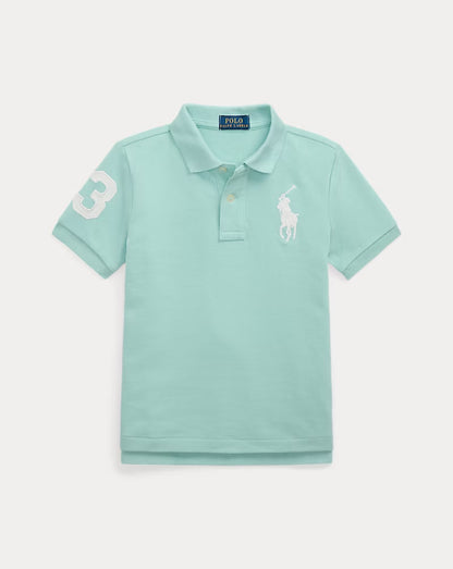 Big Pony Cotton Mesh Polo Shirt 2-7 - -