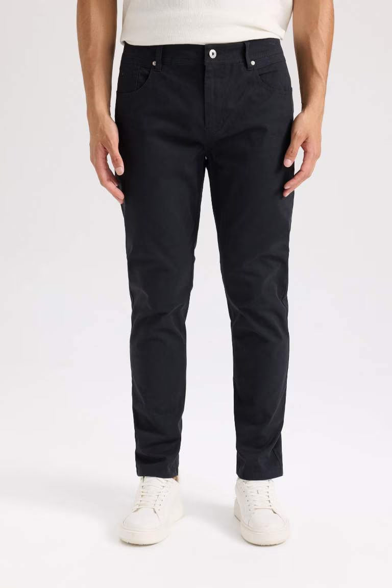 Super Skinny Hem Gabardine Trousers - - anthracite