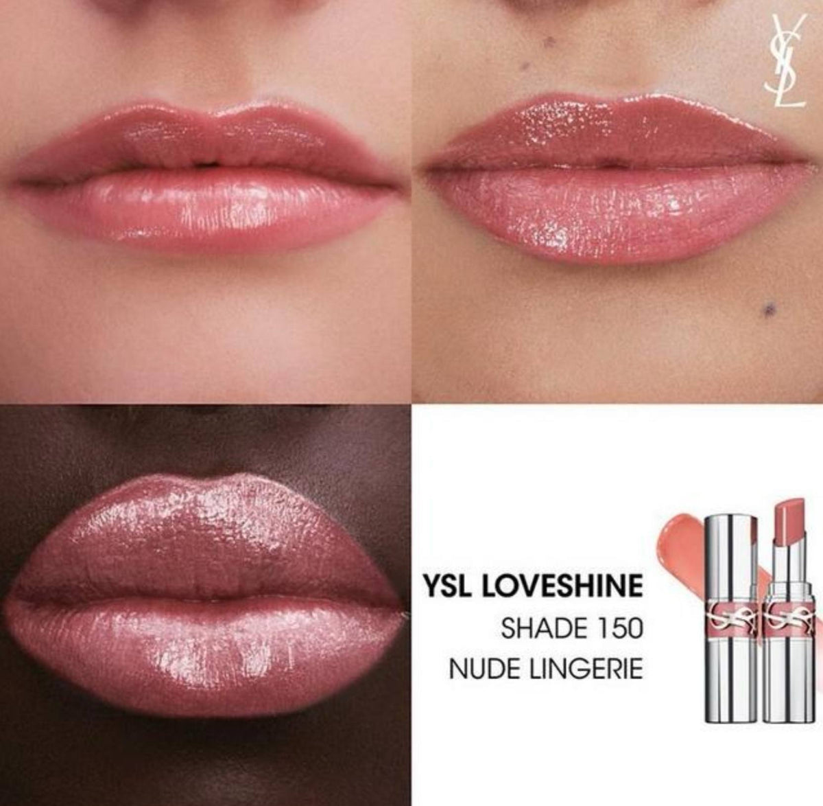 YVES SAINT LAURENT Loveshine High Shine Lipstick - - 150 Nude Lingerie