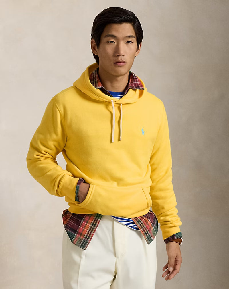 The RL Fleece Hoodie - - Yellow