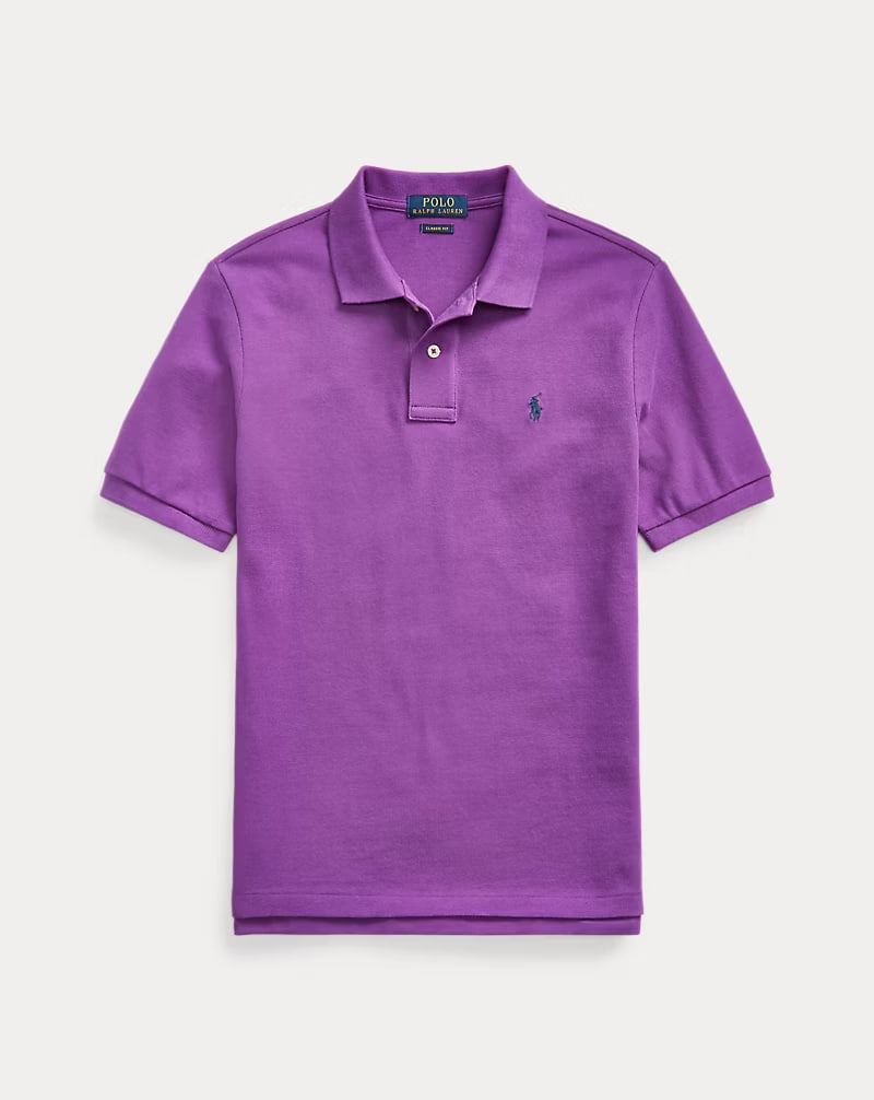 The Iconic Mesh Polo Shirt 8-20 - - Purple