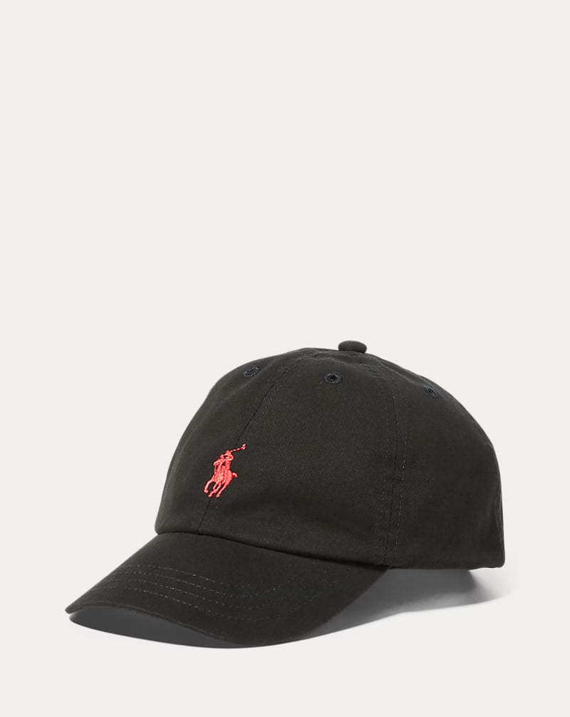 The Iconic Cotton Chino Ball Cap girls - - Black One size