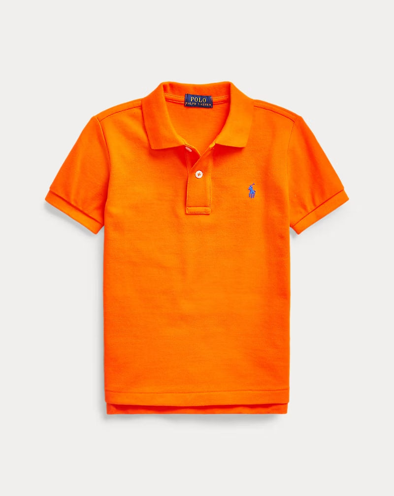 The Iconic Mesh Polo Shirt 2-7 - - Orange