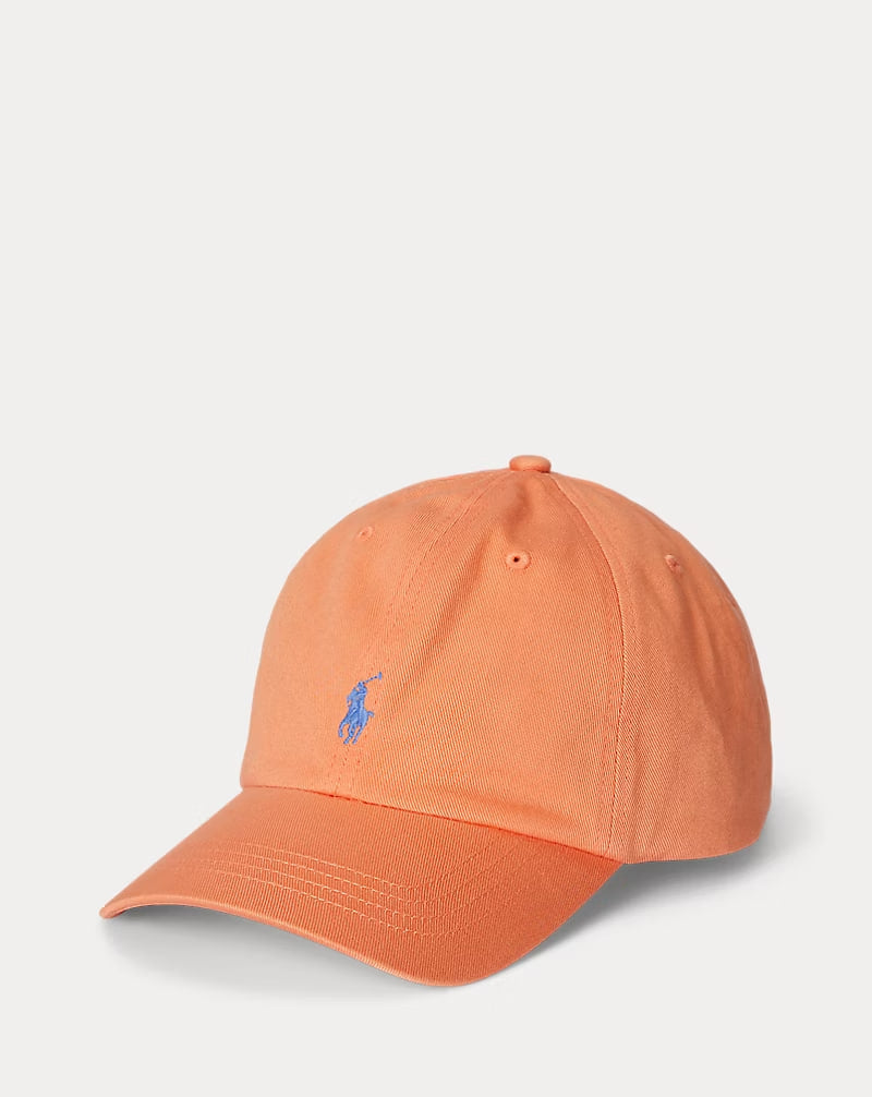 The Iconic Cotton Chino Ball Cap - boys - - Orange One size